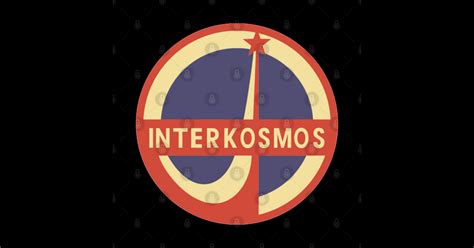 Interkosmos Russian Space Program Logo Interkosmos Logo Sticker