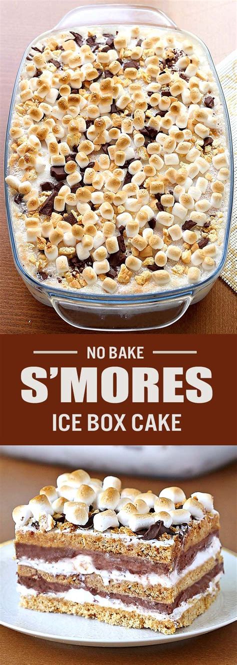 No Bake Smores Icebox Cake Cakescottage Recipe Icebox Cake
