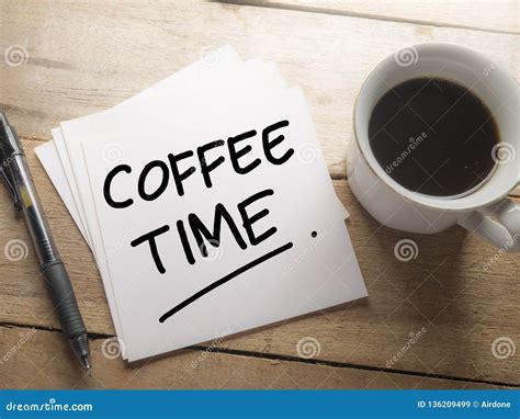 Time To Break Coffee Time Stock Image Image Of Morning 136209499