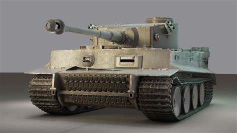 3d Tiger 1 Tank Pbr Cgtrader