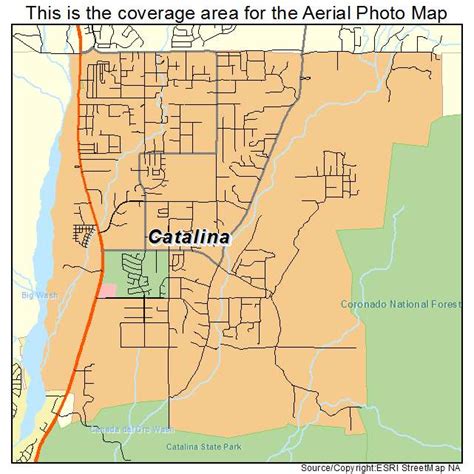 Aerial Photography Map Of Catalina Az Arizona