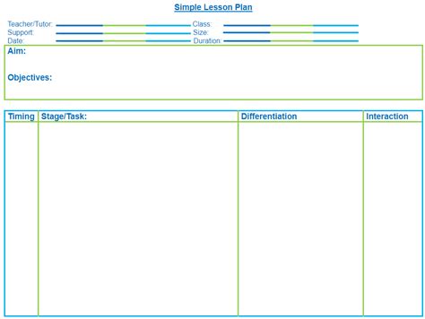 Very Simple Business Plan Template