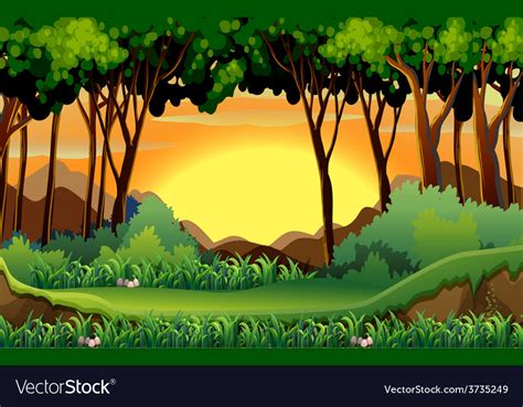 Forest Royalty Free Vector Image Vectorstock