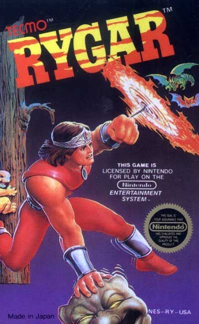 Rygar Nes Tecmo 1987 Classic Video Games Retro Video Games