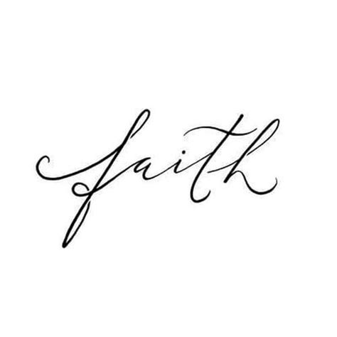 Faith Script Font Temporary Tattoo Etsy Canada Tattoo Schablonen