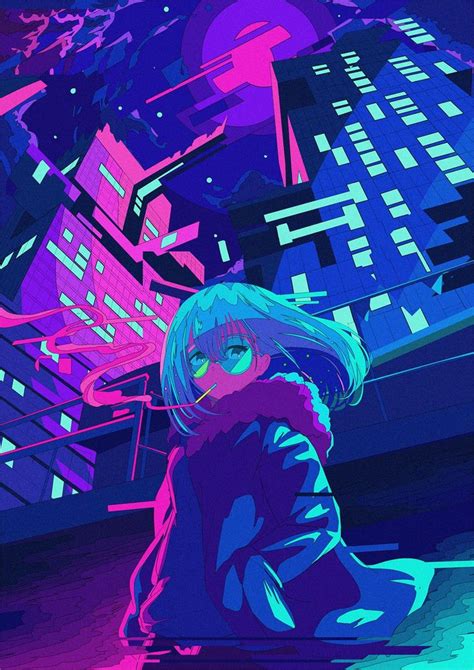 Neon Anime Aesthetic Transborder Media