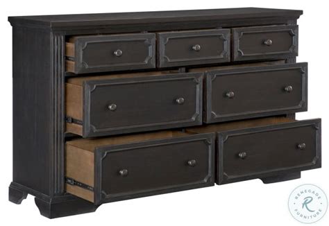 Bolingbrook Wire Brushed Coffee Dresser From Homelegance Coleman