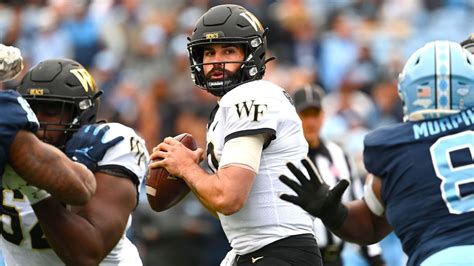 Wake Forest Demon Deacons Qb Sam Hartman Out Indefinitely With Non