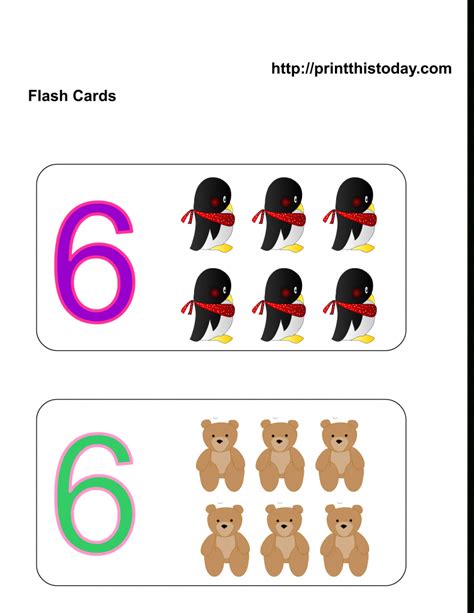 Counting Flash Cards Printable Best Free Printable