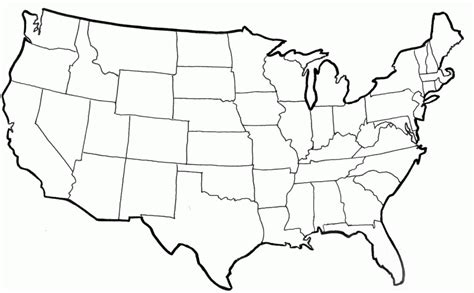 Coloring Page Map Of Usa Coloring Home