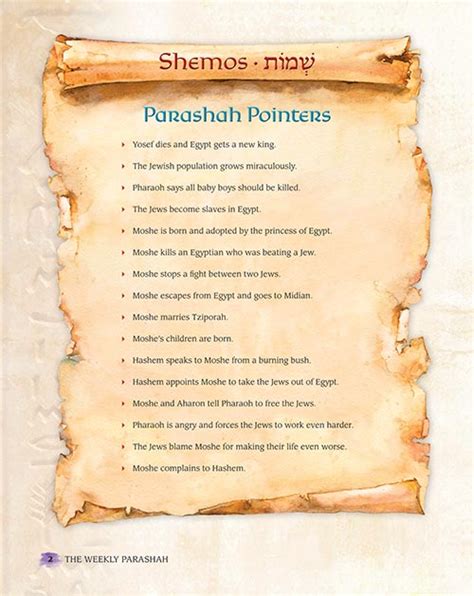 The Weekly Parashah Sefer Shemos