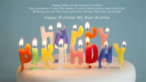 Wish You Happy Birthday My Dear Brother Hd Wallpapers
