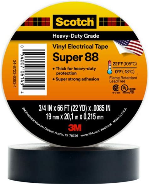 Scotch Professional Grade Vinyl Electrical Tape Super 88 3m India