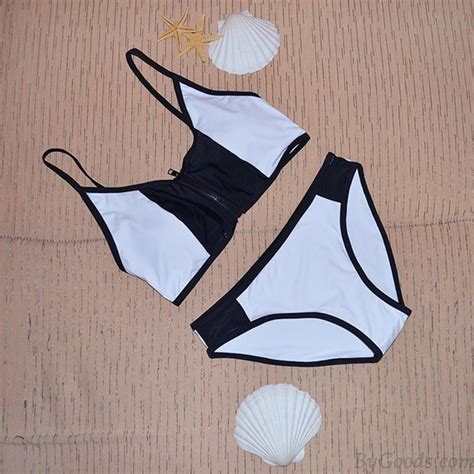 Triangle Sexy Crop Top Bikinis Set Rei Verschluss Bademode Strand