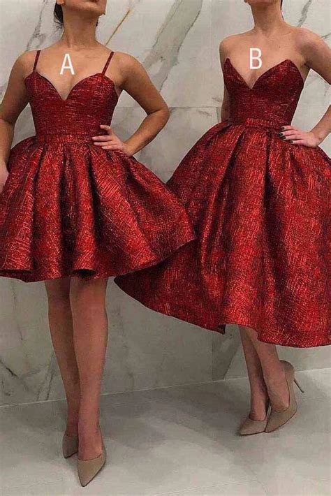 buy spaghetti straps burgundy v neck ball gown sequins homecoming dresses short dress h1163
