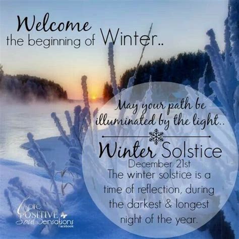 Welcome The Beginning Of Winter Wintersolstice Happy Winter