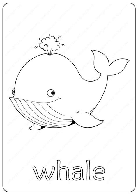 North atlantic right whale, female nicknamed clipper, in the sebastian inlet. Printable Whale Coloring Page - Book PDF | Whale coloring ...
