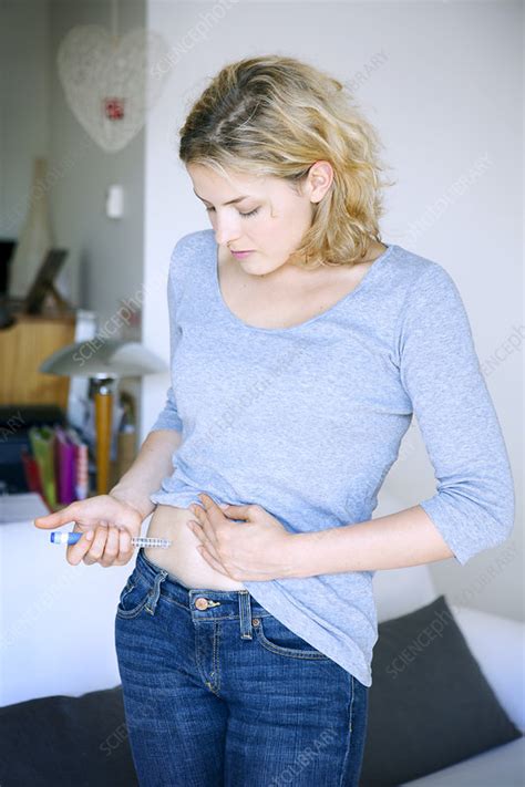 Treating Diabetes Woman Stock Image C0231363 Science Photo Library