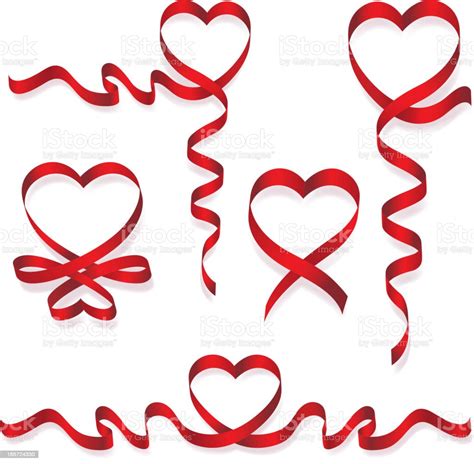 Heart Shaped Ribbon Stock Illustration Download Image Now Istock