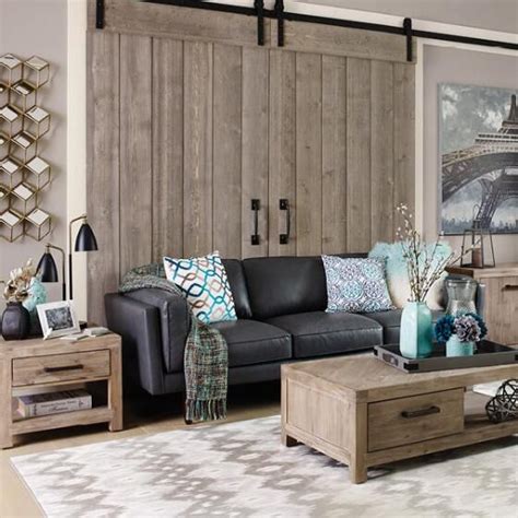Guaranteed low prices on all modern lighting and accessories + free shipping on orders over $75! Diego Leather Sofa -Ox Grey | Farm house living room, Grey ...