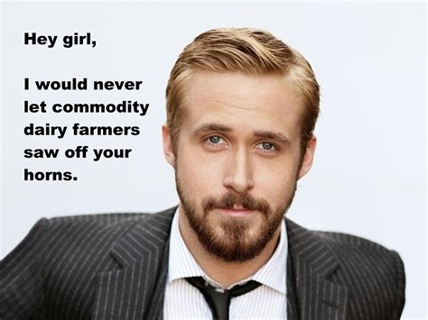 Ryan Gosling Feels Bad For The Cows Grist
