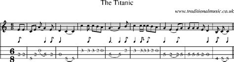 Mandolin Tab and Sheet Music for song:The Titanic