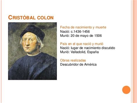 Biografia Y Fecha De Nacimiento De Cristobal Colon Citas Romanticas