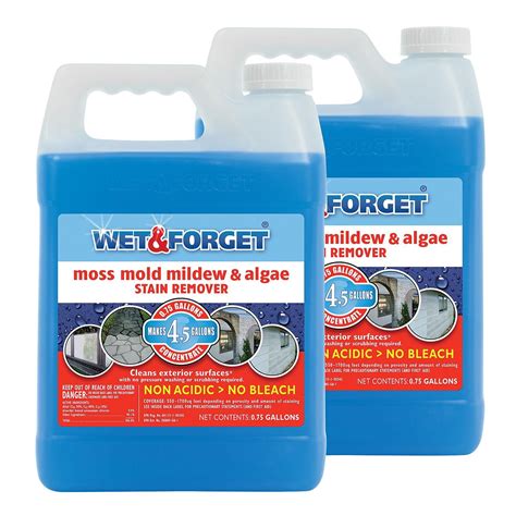 Wet And Forget Moss Mold Mildew And Algae Stain Remover 75 Gallon 2