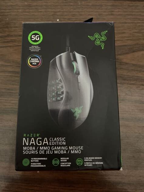 Razer Naga Classic Edition Rz01 02410200 R3u1 Wired Gaming Mouse For Sale Online Ebay