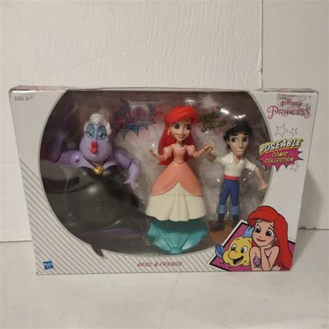 disney princess poseable comic collection ariel and friends basic figure 3 pack 20 00 picclick