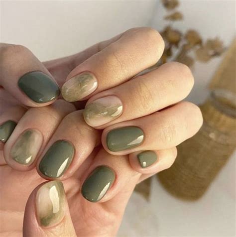 45 Sage Green Nails To Try This Month Sage Green Nails Designs For Inspo