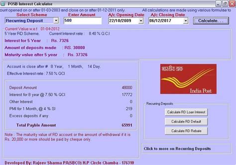 Ppf return depends on ppf interest rate which is calculated monthly. Post office Interest Calculator V1.0 | PO Tools