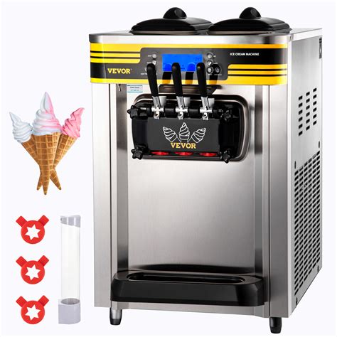 Vevor Commercial Ice Cream Maker L H Yield W Countertop Soft Serve Machine W X L