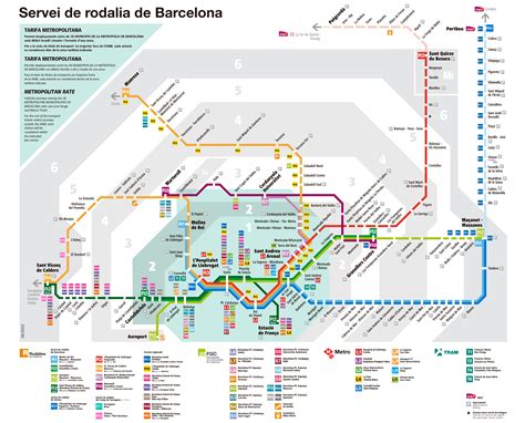 Mapa Renfe Barcelona Mapa De Rios