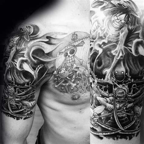 But, chest pieces are one of the best when it comes to the art of tattoos. 70 One Piece Tattoo Designs For Men - Japanese Anime Ink Ideas