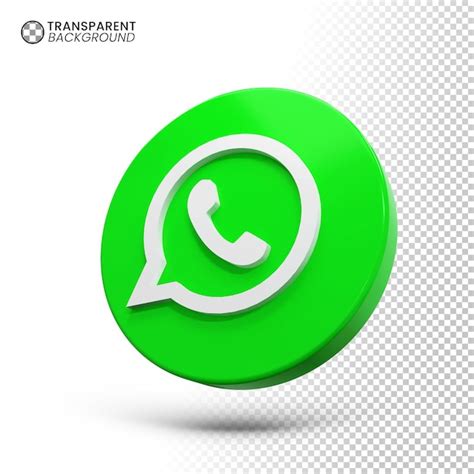 Logotipo Do Whatsapp Em C Rculo D Realista Psd Premium