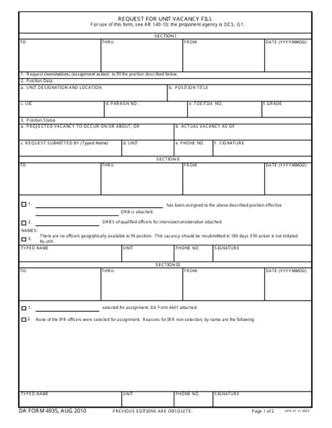 Da Form 4935 Fill Out Sign Online And Download Fillable Pdf