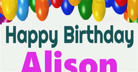 Happy Birthday Alison Cake Image  Happy Birthday Alison Happy