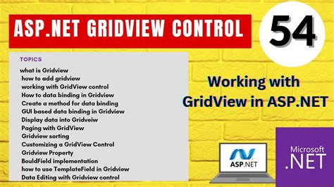Asp Net Course Understanding Asp Net Gridview Control Using A Database Youtube