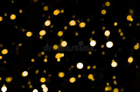 Bright Round Lights On A Black Background Neon Lights Stock Photo