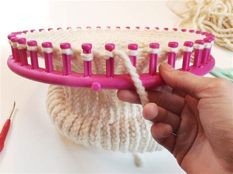 Learn To Loom Knit Double Brim Beanie Tutorial Ems Fiber Arts