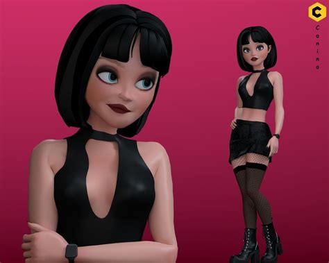 Cartoon Girl Character Rigged 3d Model Rigged Cgtrader