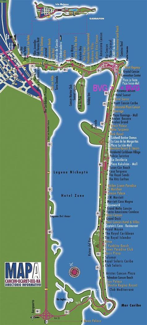Cancun Hotel Zone Map Eschrammdesign