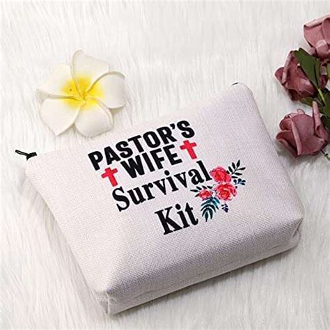 Pastors Wife Survival Kit Religious Pastors Wife T Cosmetic Bag Ministers Wife T Pastors
