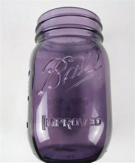Set Of 6 Purple Heritage 100th Anniversary Edition Vintage Ball Mason Pint Jars Ebay