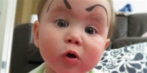 Baby Eyebrows Trend Is The Most Fun You Can Have With An Infant And A