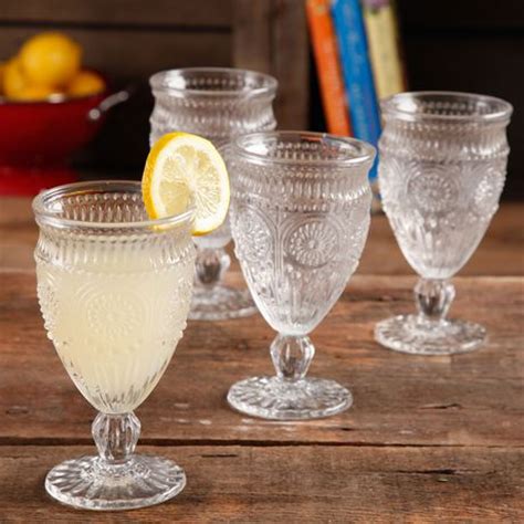 Maybe you would like to learn more about one of these? The Pioneer Woman 12-Ounce Footed Glass Goblets | Walmart ...