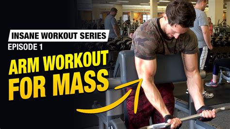 Arm Workout For Mass 27 Sets Insane Workout Series Ep 1 Youtube