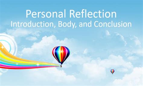 Working papers contain an opening section that gives a clear picture of the details for example, students should identify questions to answer, which relate to the actions or thoughts in conclusion, people use personal reflection papers to represent the implication of events or subject. Example Of Reflection Paper With Introduction Body And ...