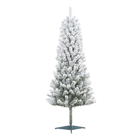 Holiday Time 6ft Un Lit Snow Flocked Pine Artificial Christmas Tree
